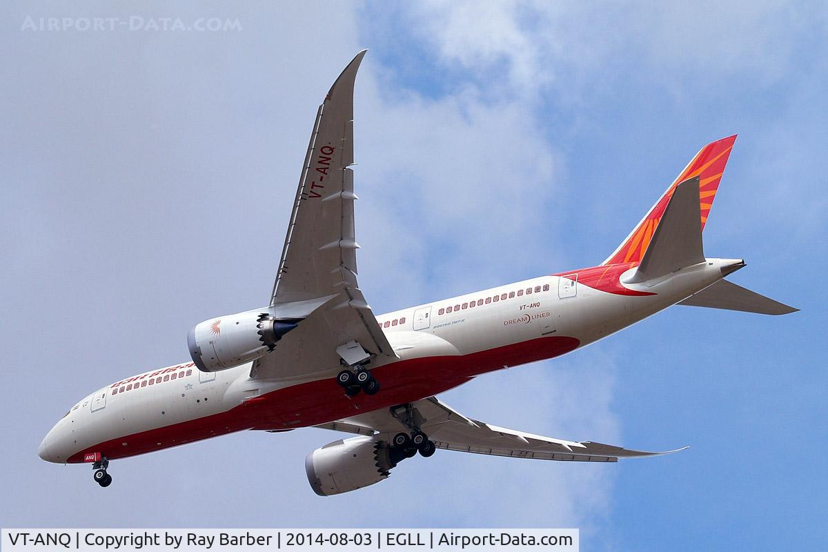 VT-ANQ, 2014 Boeing 787-8 Dreamliner C/N 36288, Boeing 787-8 Dreamliner [36288] (Air India) Home~G 03/08/2014. On approach 27R.