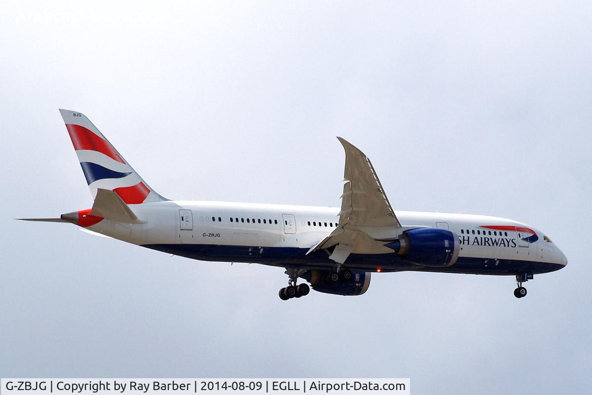G-ZBJG, 2014 Boeing 787-8 Dreamliner C/N 38614, Boeing 787-8 Dreamliner [38614] (British Airways) Home~G 05/08/2014. On approach 27L.
