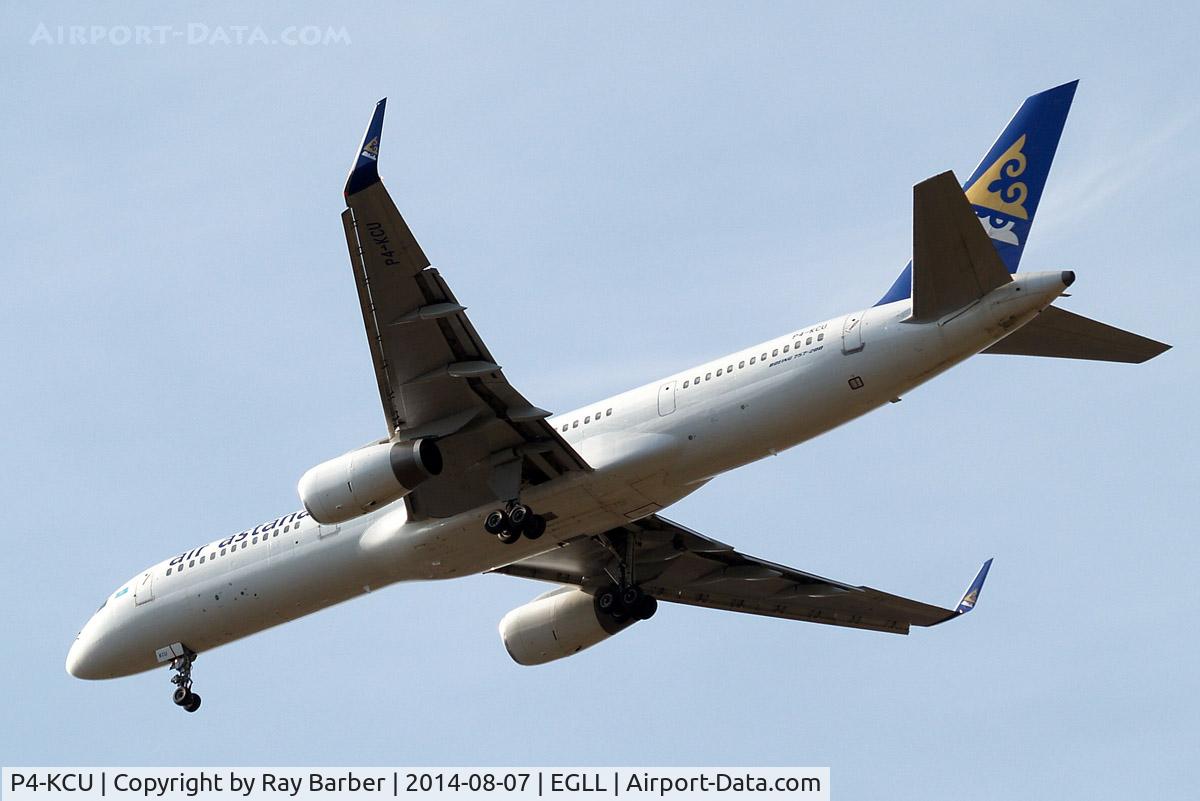 P4-KCU, 1995 Boeing 757-23N C/N 27971, Boeing 757-23N [27971] (Air Astana) Home~G 07/08/2014. On approach 27R.