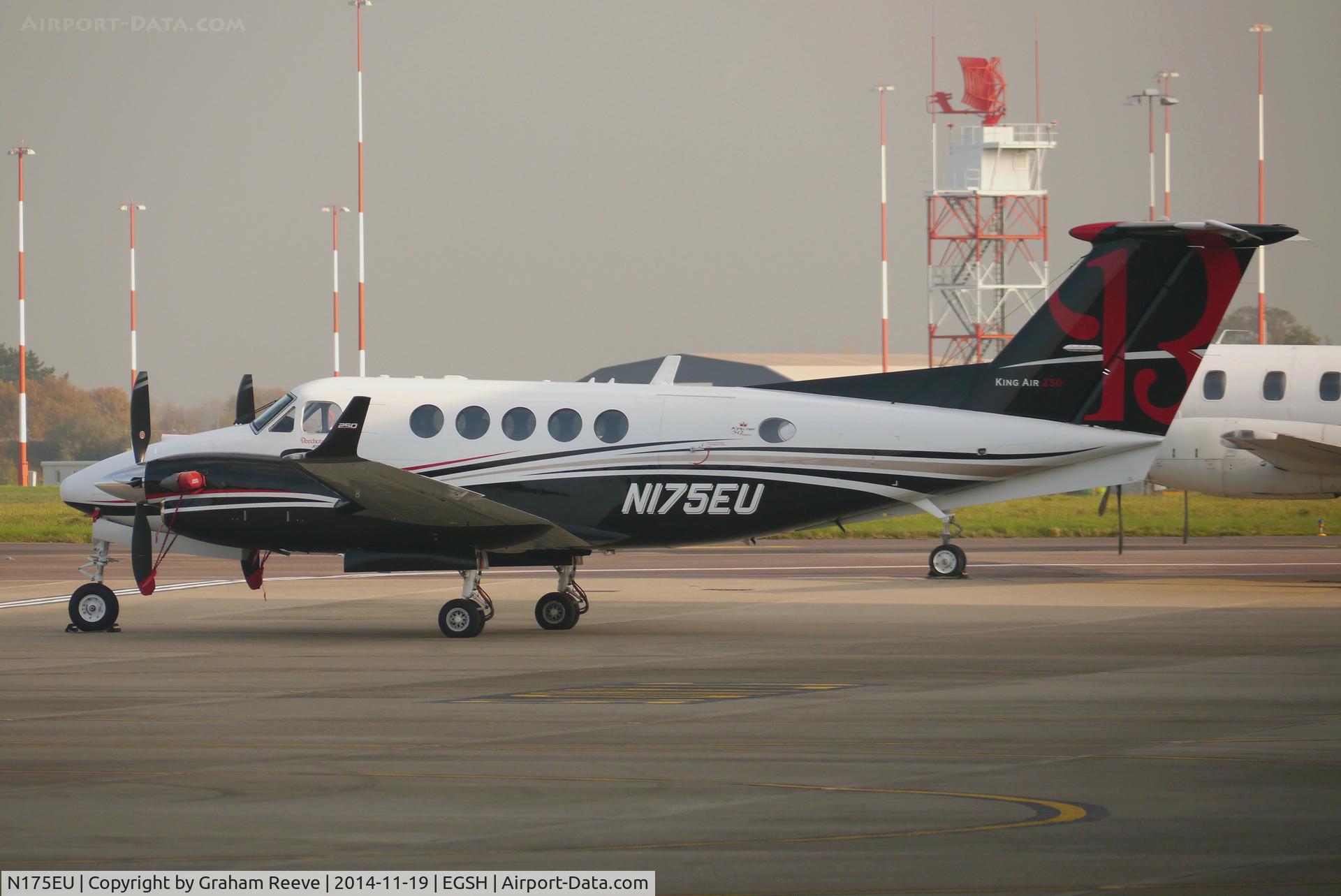 N175EU, 2013 Beechcraft B200GT King Air C/N BY-175, Parked at Norwich.