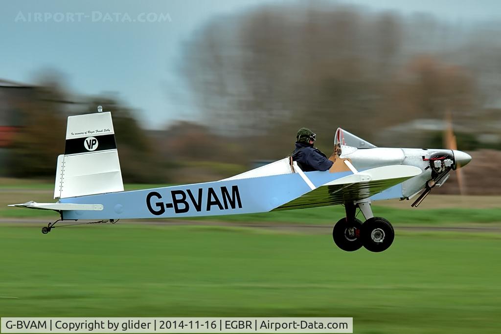 G-BVAM, 1993 Evans VP-1 Volksplane C/N PFA 062-12132, Bit chilly for the open cockpit!!