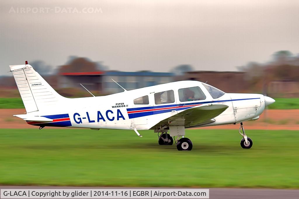 G-LACA, 1978 Piper PA-28-161 Cherokee Warrior II C/N 28-7816036, About to rotate