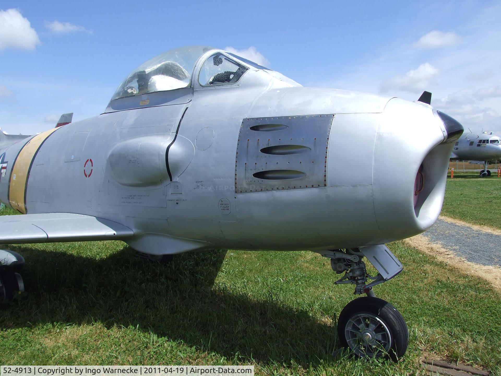 52-4913, 1952 North American RF-86F Sabre C/N 191-609, North American RF-86F Sabre at the Pacific Coast Air Museum, Santa Rosa CA