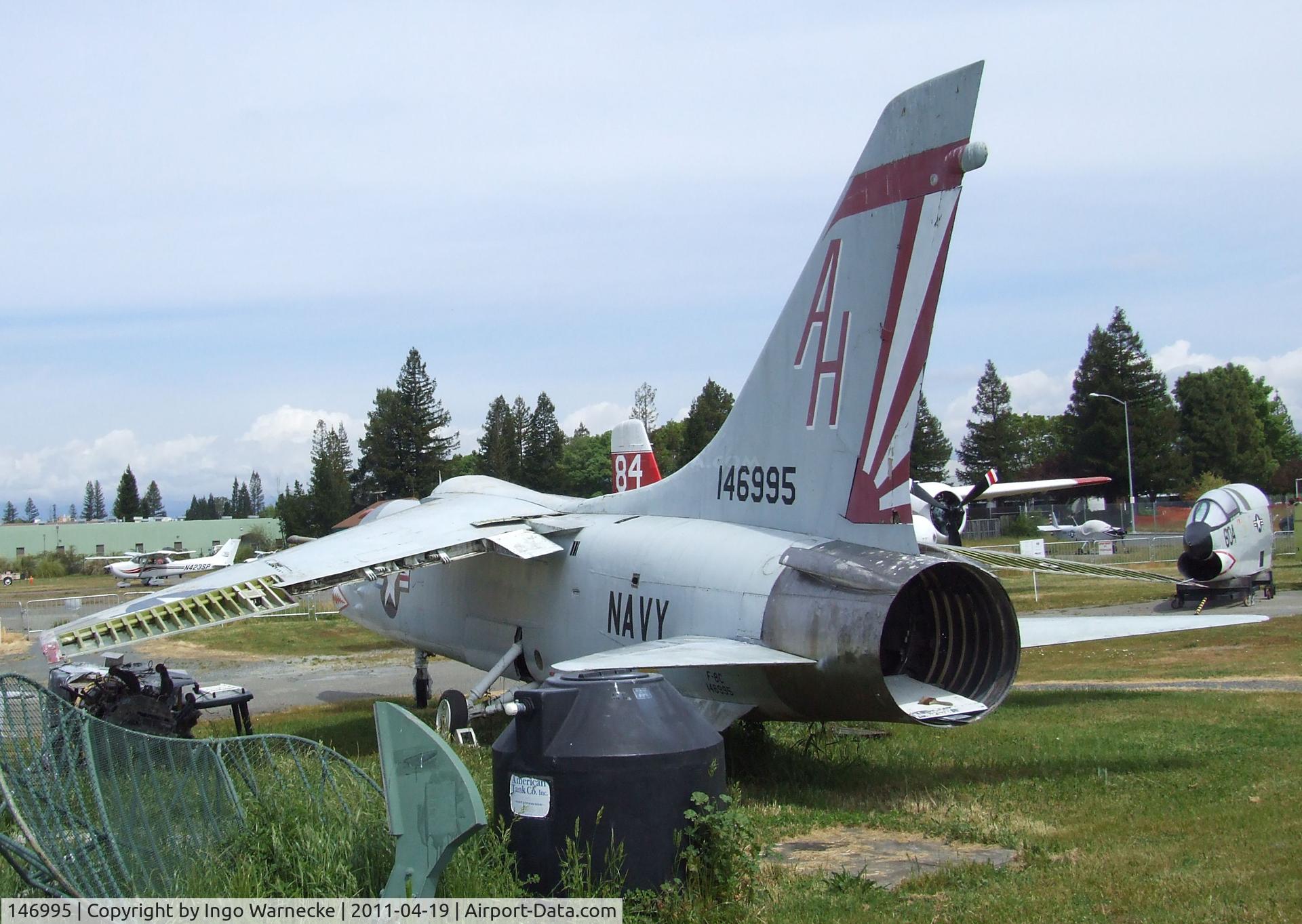 146995, Vought F-8C Crusader C/N Not found 146995, Vought F-8C Crusader at the Pacific Coast Air Museum, Santa Rosa CA