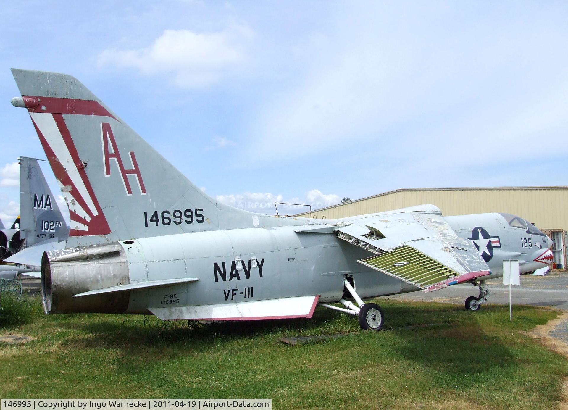 146995, Vought F-8C Crusader C/N Not found 146995, Vought F-8C Crusader at the Pacific Coast Air Museum, Santa Rosa CA