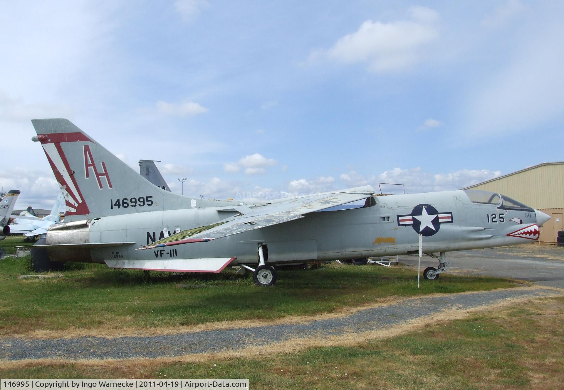 146995, Vought F-8C Crusader C/N Not found 146995, Vought F-8C Crusader at the Pacific Coast Air Museum, Santa Rosa CA