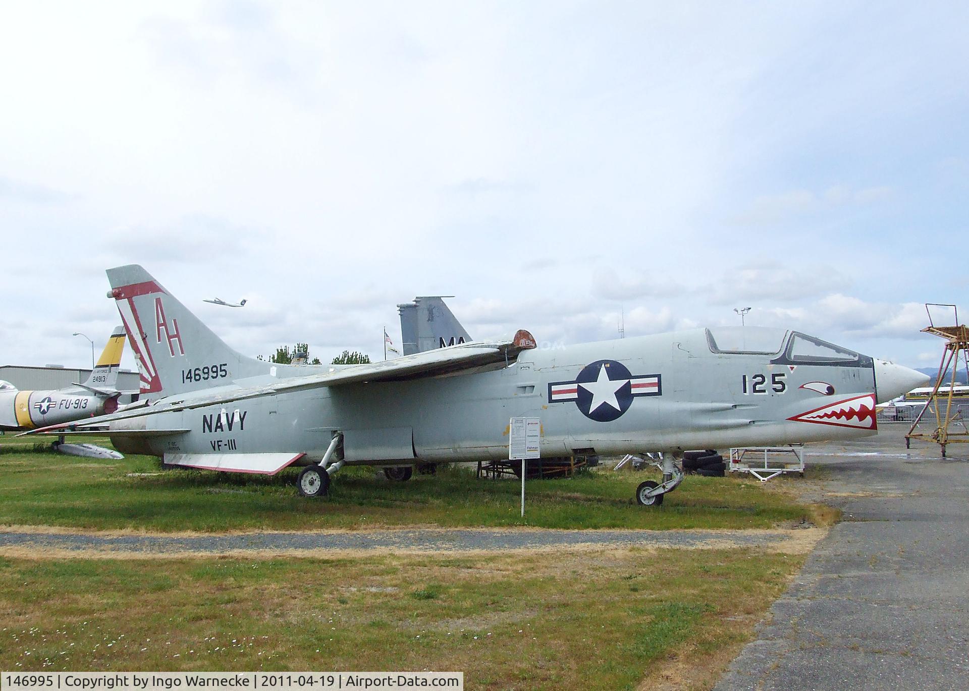 146995, Vought F-8C Crusader C/N Not found 146995, Vought F-8C Crusader at the Pacific Coast Air Museum, Santa Rosa CA