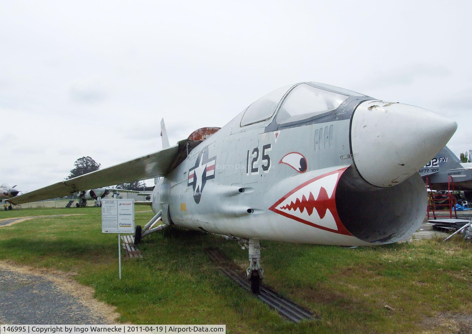 146995, Vought F-8C Crusader C/N Not found 146995, Vought F-8C Crusader at the Pacific Coast Air Museum, Santa Rosa CA