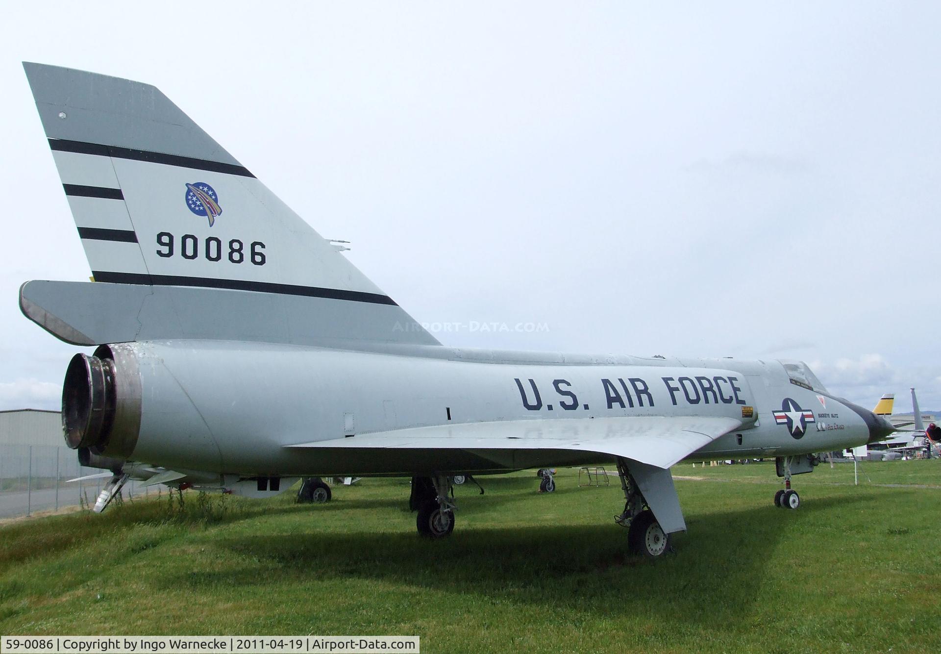59-0086, 1959 Convair F-106A Delta Dart C/N 8-24-215, Convair F-106A Delta Dart at the Pacific Coast Air Museum, Santa Rosa CA