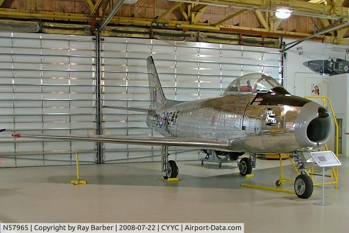 N57965, 1947 North American F-86A C/N 47-606, North American F-86A Sabre [151-38433] Calgary-International~C 22/07/2008