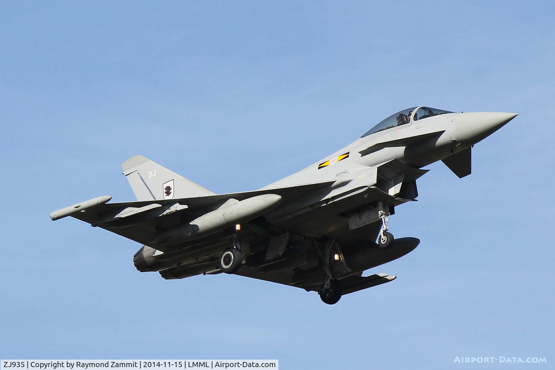 ZJ935, 2006 Eurofighter EF-2000 Typhoon FGR4 C/N 0115/BS026, Eurofighter EF-2000 Typhoon FGR4 ZJ935/DJ of 11Sqd RAF