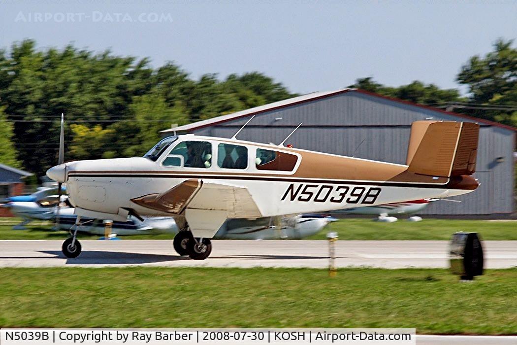 N5039B, 1955 Beech F35 Bonanza C/N D-4306, Beech F35 Bonanza [D-4306] Oshkosh-Wittman Regional~N 30/07/2008