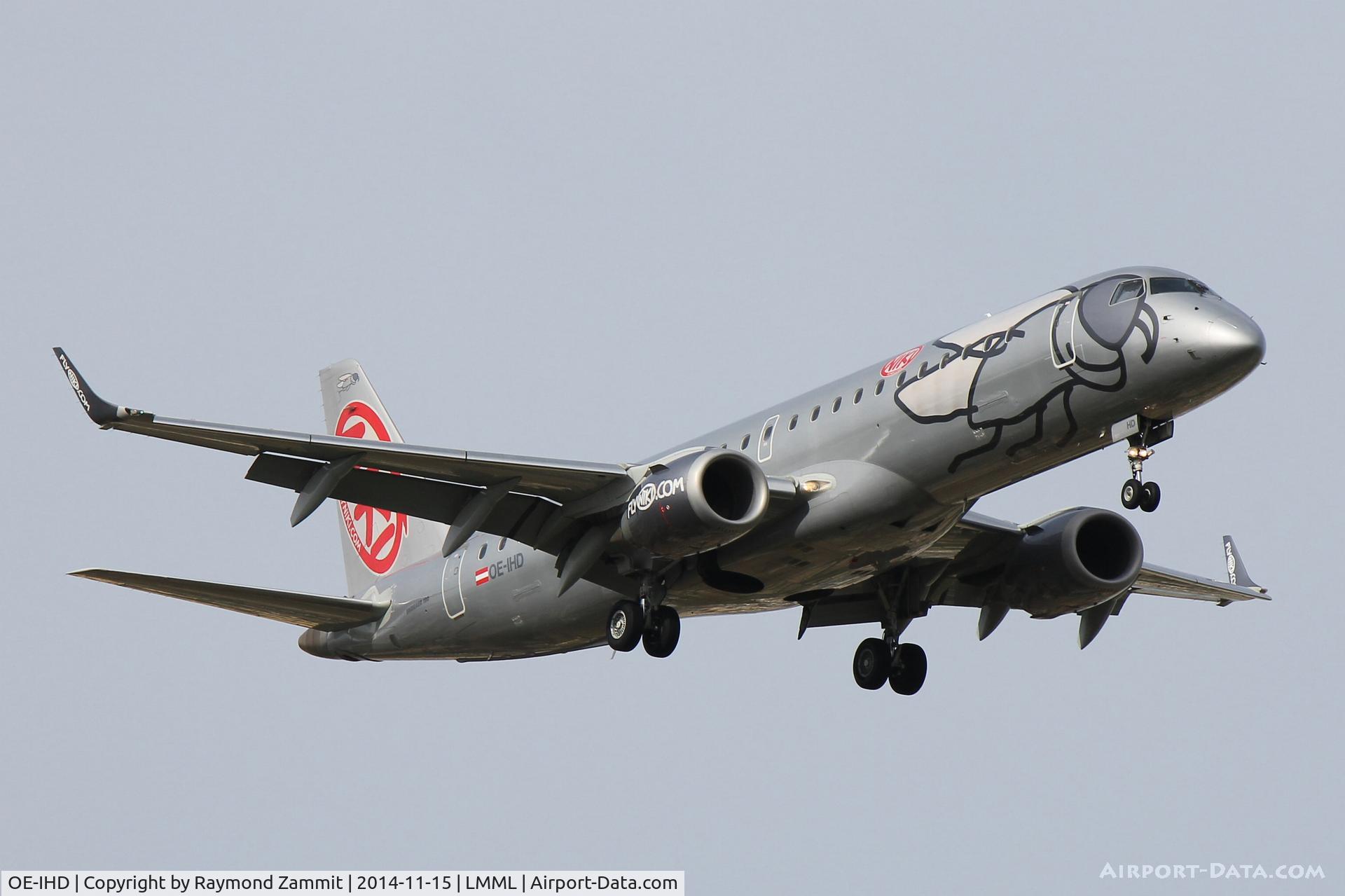 OE-IHD, 2010 Embraer E190 (ERJ-190-100) C/N 19000354, Emb ERJ-190 OE-IHD Nikifly