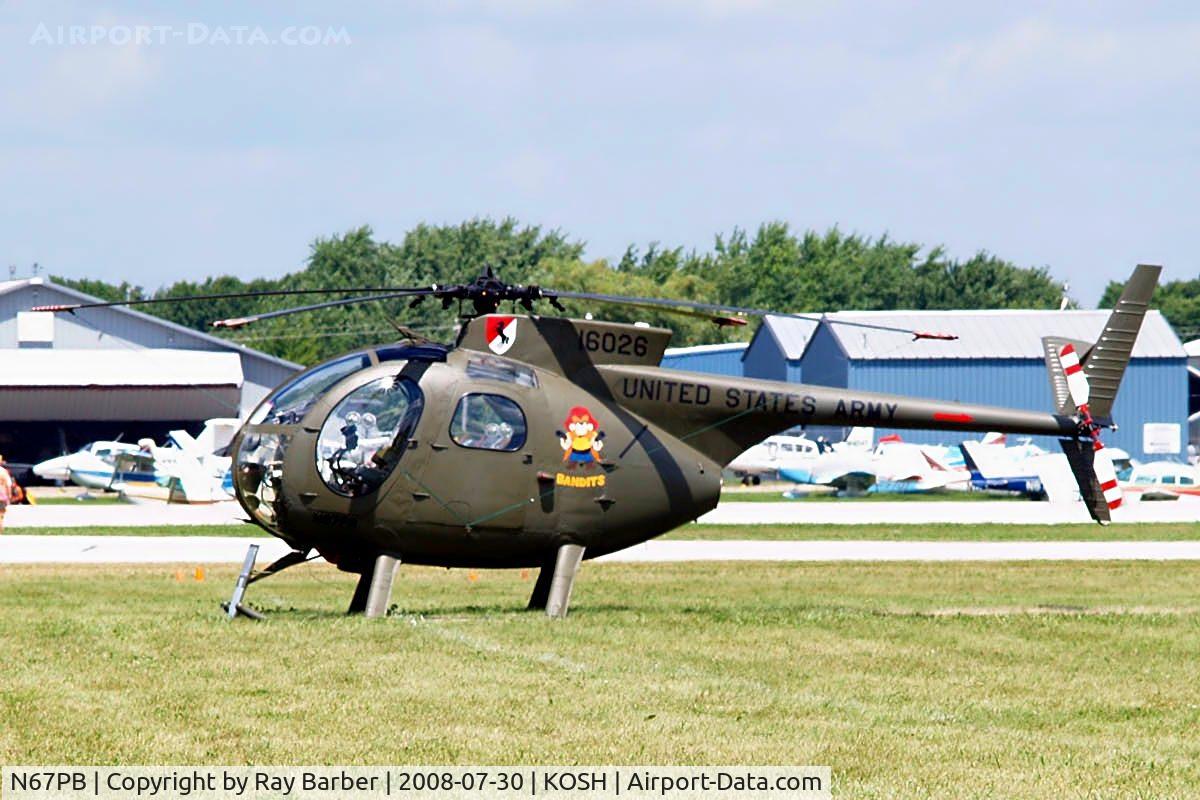 N67PB, 1968 Hughes OH-6A Cayuse C/N 480411, Hughes OH-6A Cayuse [0411] Oshkosh-Wittman Regional~N 30/07/2008