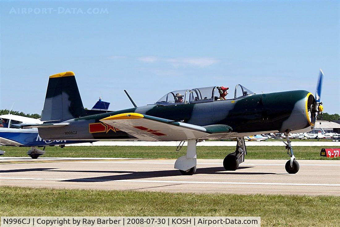N996CJ, 1980 Nanchang CJ-6A C/N 2951227, Nanchang CJ-6A [2951227] Oshkosh-Wittman Regional~N 30/07/2008