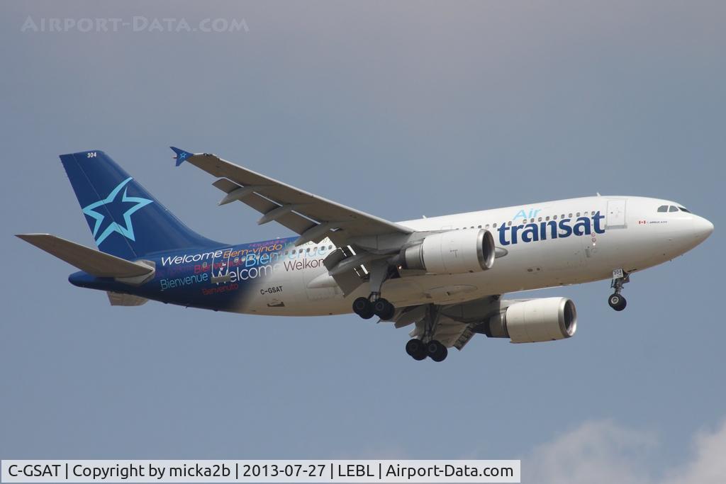 C-GSAT, 1991 Airbus A310-308 C/N 600, Landing