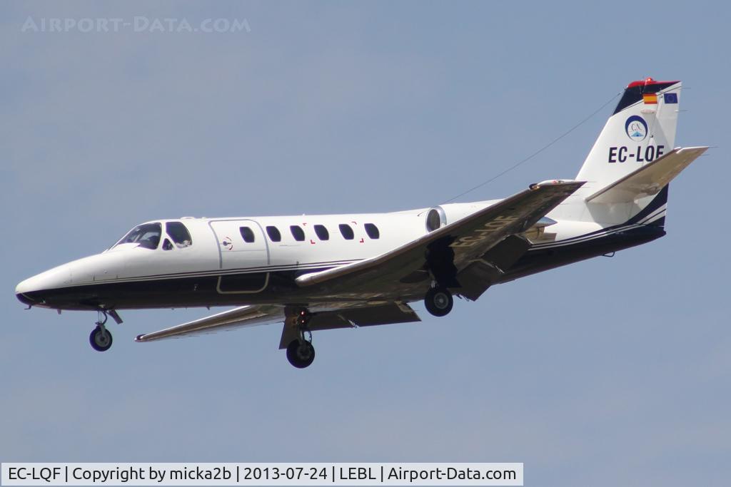 EC-LQF, 1984 Cessna S550 Citation IIS C/N S550-0007, Landing