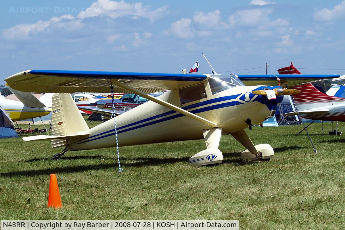 N48RR, 1949 Luscombe 8F Silvaire Silvaire C/N 6541, Luscombe 8F Silvaire [6541] Oshkosh-Wittman Regional Airport~N 28/07/2008