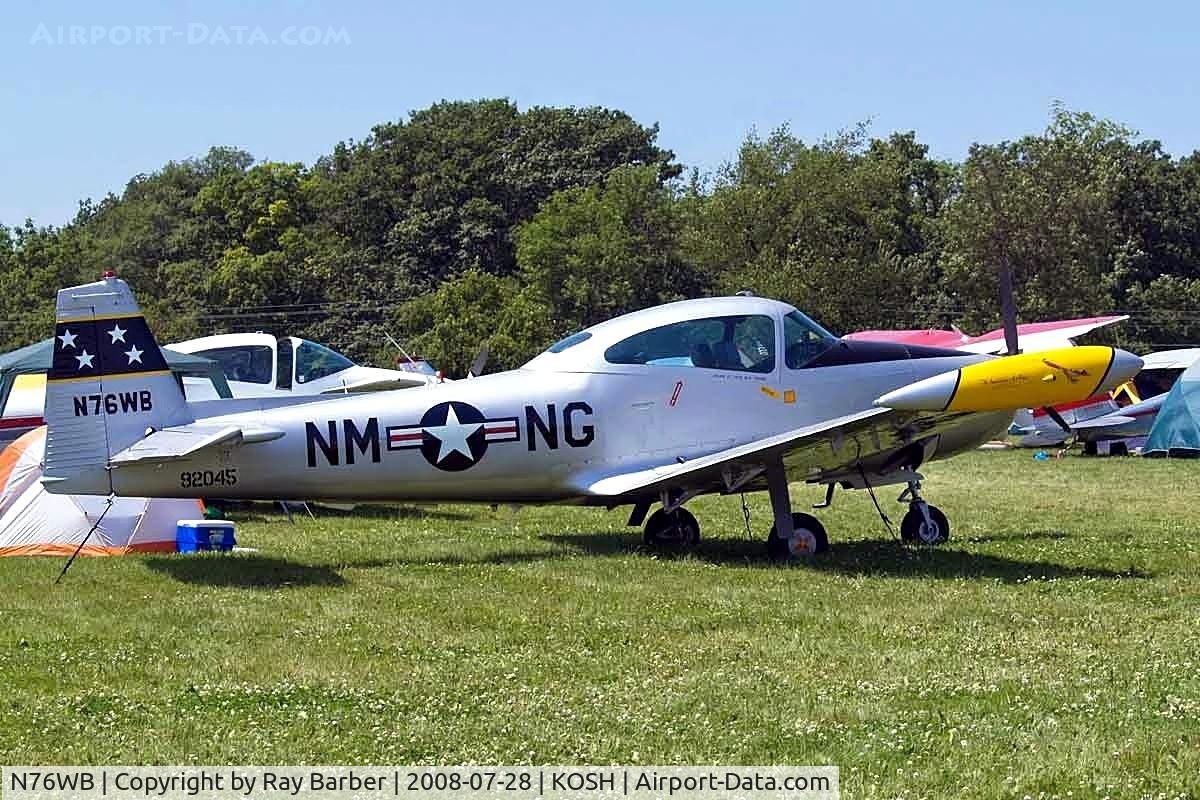 N76WB, 1949 Ryan Navion A C/N NAV-4-1829, Ryan Navion A/B [NAV-4-1829] Oshkosh-Wittman Regional Airport~N 28/07/2008