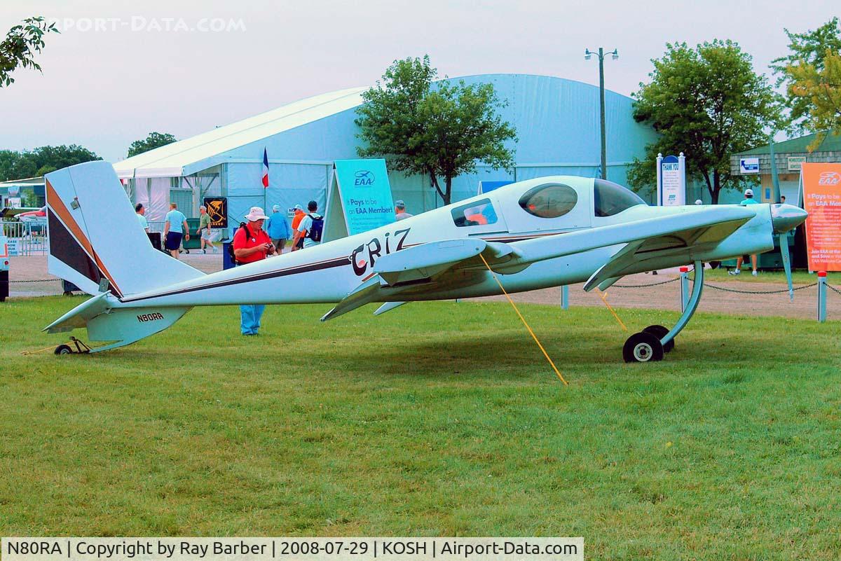 N80RA, 1984 Rutan Model 72 Grizzly C/N 001, Rutan Grizzly 72 [001] Oshkosh-Wittman Regional~N 29/07/2008