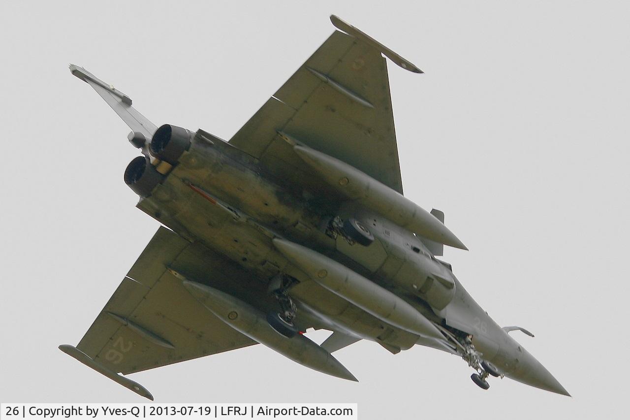 26, Dassault Rafale M C/N 26, French Naval Aviation Dassault Rafale M, Short Approach Rwy 08, Landivisiau Naval Air Base (LFRJ)