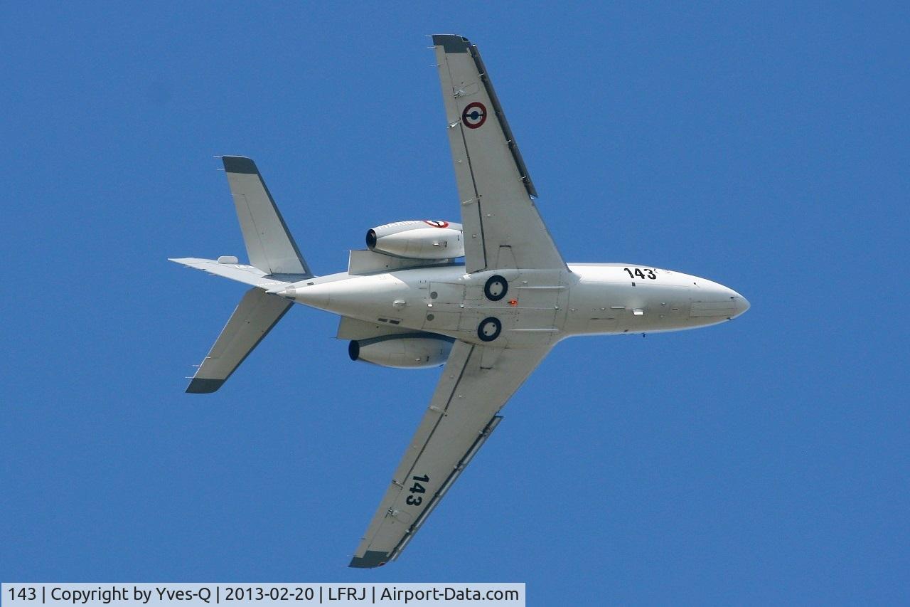 143, 1979 Dassault Falcon 10MER C/N 143, French Naval Aviation Dassault Falcon 10MER, Training flight, Landivisiau Naval Air Base (LFRJ)