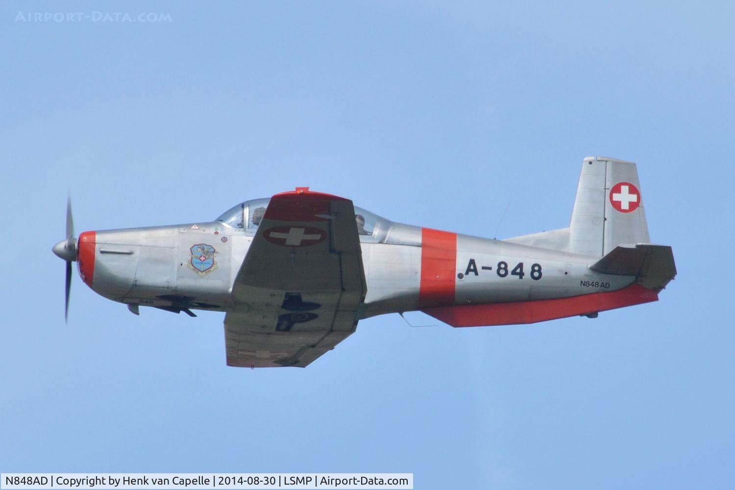 N848AD, 1959 Pilatus P3-05 C/N 486-35, Pilatus P3 seen over Payerne Air Base, during AIR14.