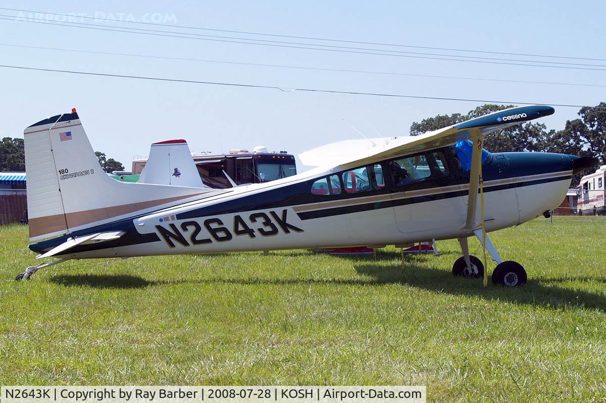 N2643K, 1978 Cessna 180K Skywagon C/N 18053023, Cessna 180K Skywagon 180 [180-53023] Oshkosh-Wittman Regional~N 28/07/2008