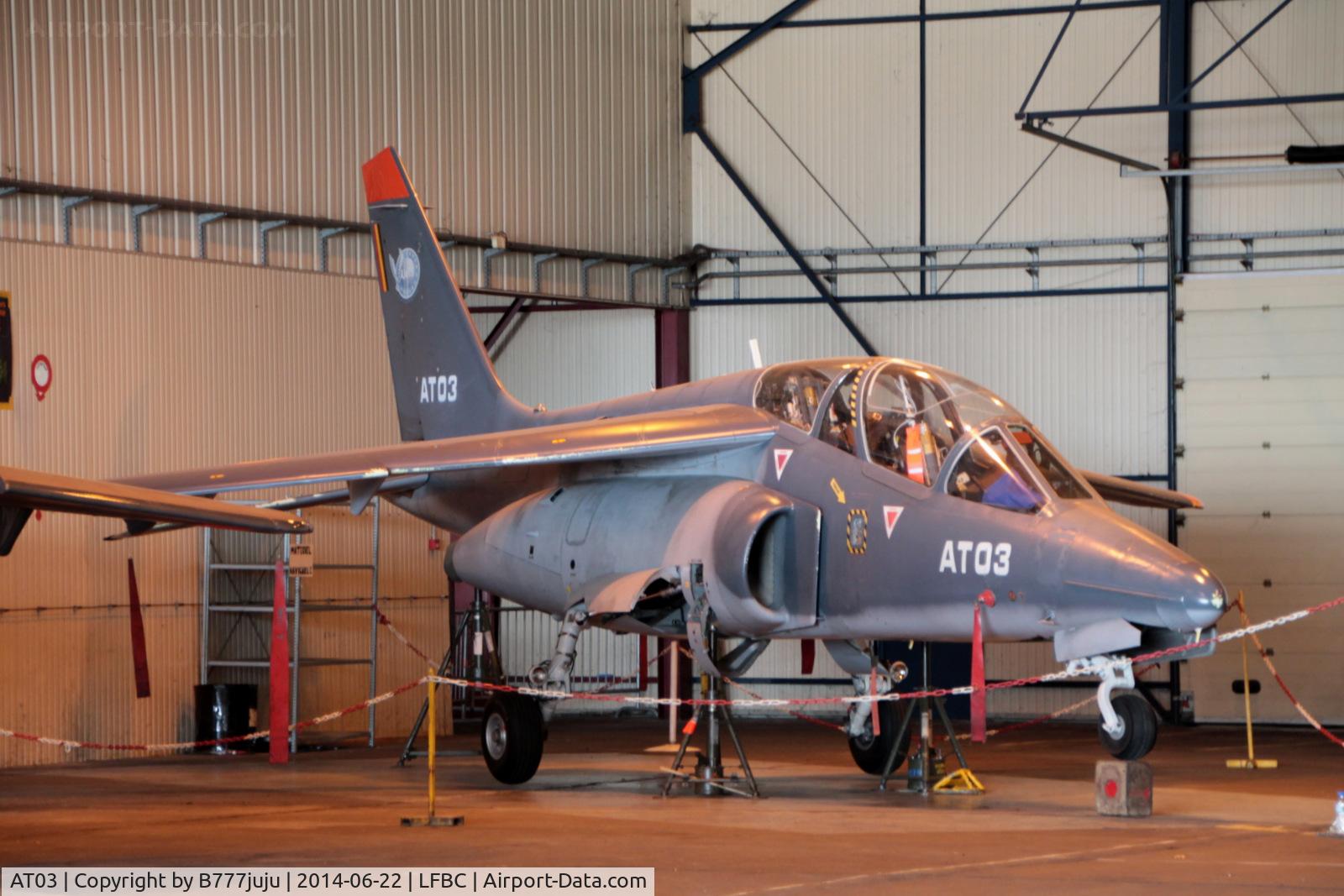 AT03, Dassault-Dornier Alpha Jet 1B C/N B03/1015, at Cazaux during Open-base 2014