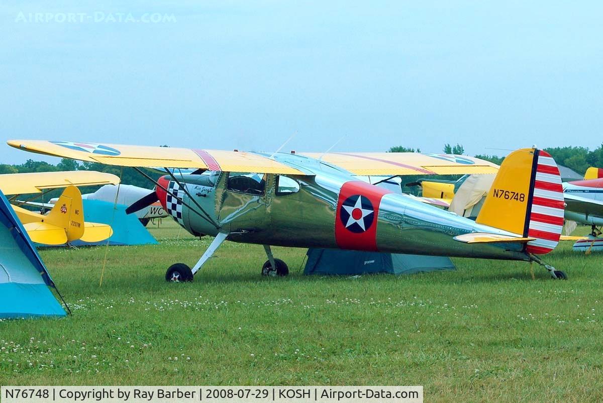 N76748, 1946 Cessna 140 C/N 11180, Cessna 140 [11180] Oshkosh-Wittman Regional~N 29/07/2008