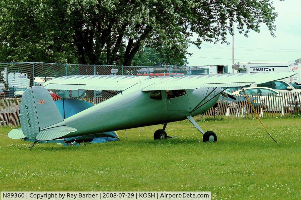 N89360, 1946 Cessna 140 C/N 8392, Cessna 140 [8392] Oshkosh-Wittman Regional~N 29/07/2008