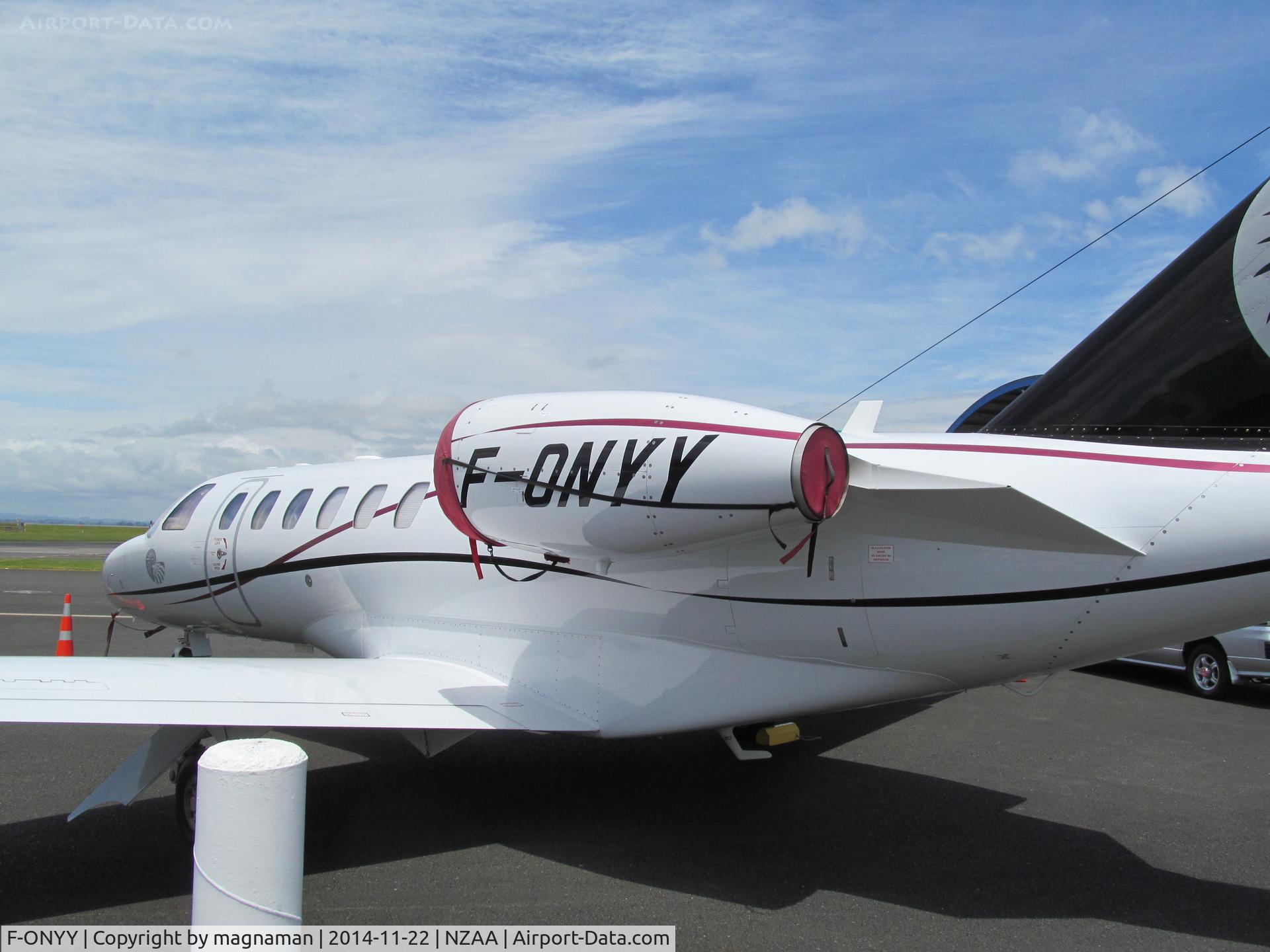 F-ONYY, 2006 Cessna 525A CitationJet CJ2+ C/N 525A-0320, rear end view - been here a few days now - normally only stops a couple of hours. Noumea based.