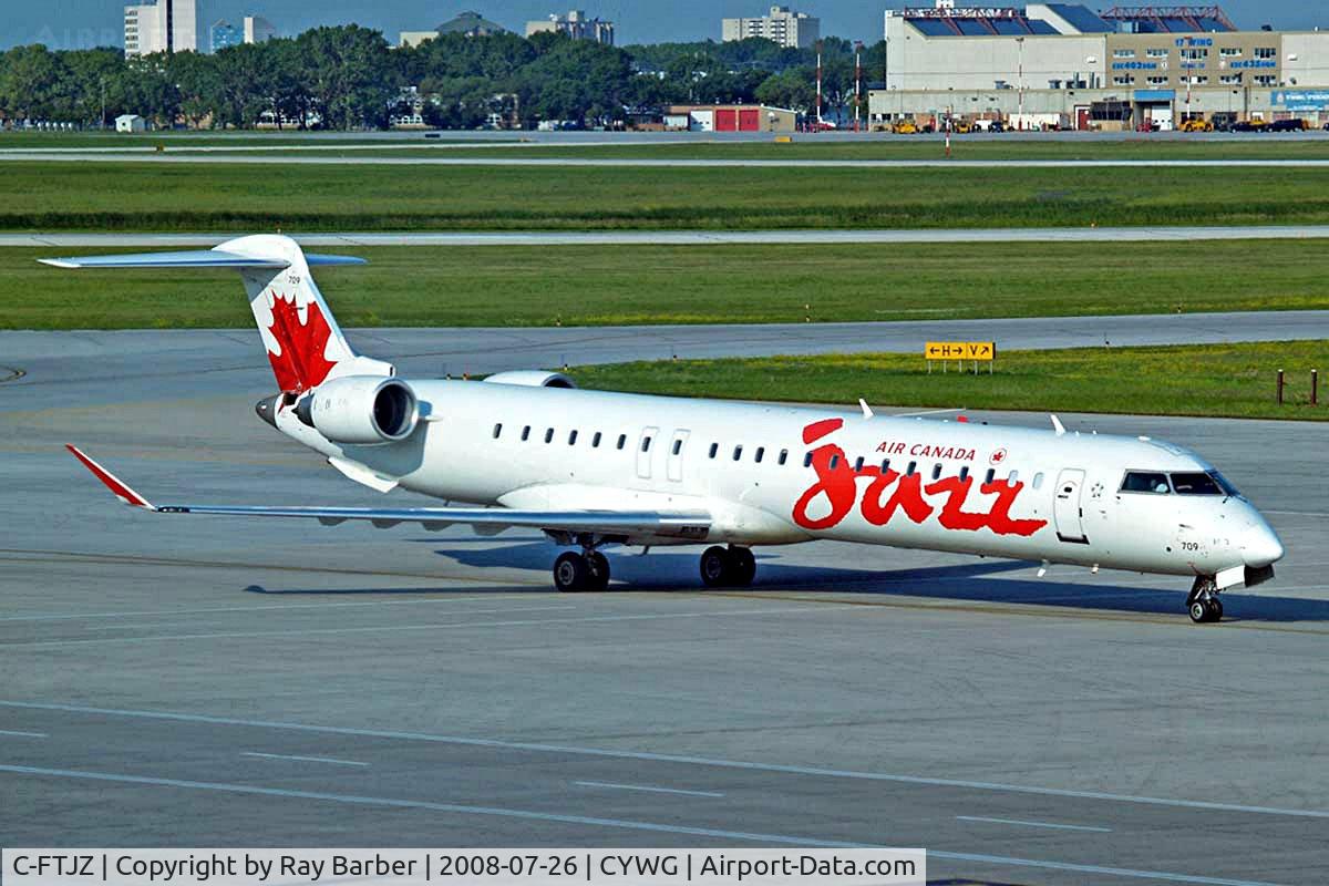 C-FTJZ, 2005 Canadair CRJ-705ER (CL-600-2D15) Regional Jet C/N 15047, Canadair CRJ-705 [15047] (Air Canada Jazz) Winnipeg-International~C 26/07/2008