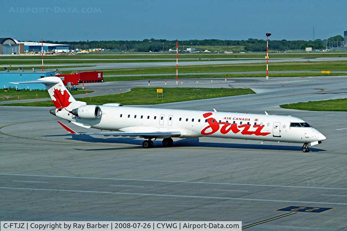 C-FTJZ, 2005 Canadair CRJ-705ER (CL-600-2D15) Regional Jet C/N 15047, Canadair CRJ-705 [15047] (Air Canada Jazz) Winnipeg-International~C 26/07/2008