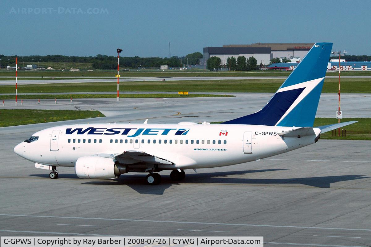 C-GPWS, 2005 Boeing 737-6CT C/N 34284, Boeing 737-6CT [34284] (Westjet) Winnipeg-International~C 26/07/2008