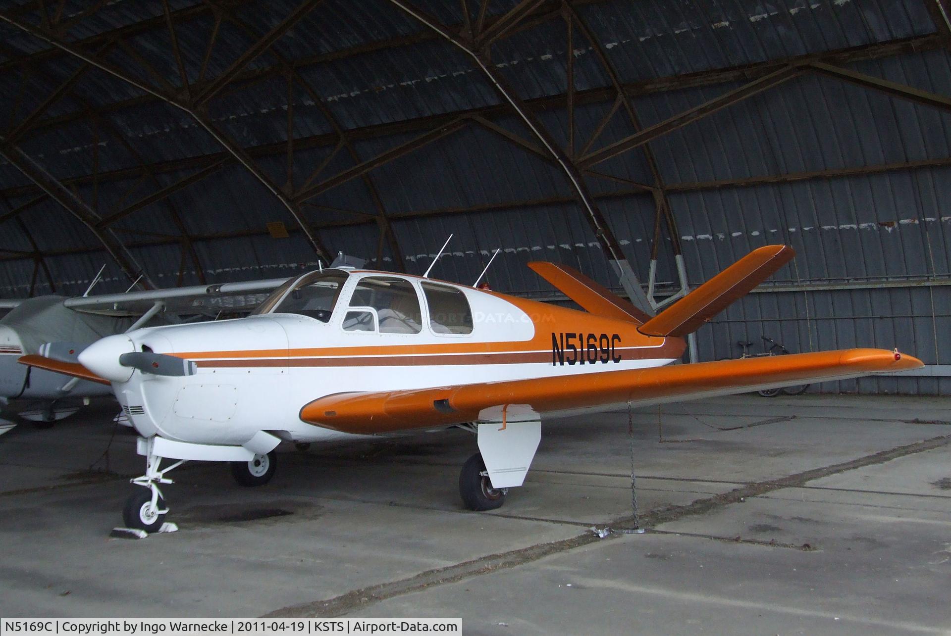 N5169C, 1950 Beech B35 C/N D-2454, Beechcraft B35  Bonanza at Charles M. Schulz Sonoma County Airport, Santa Rosa CA