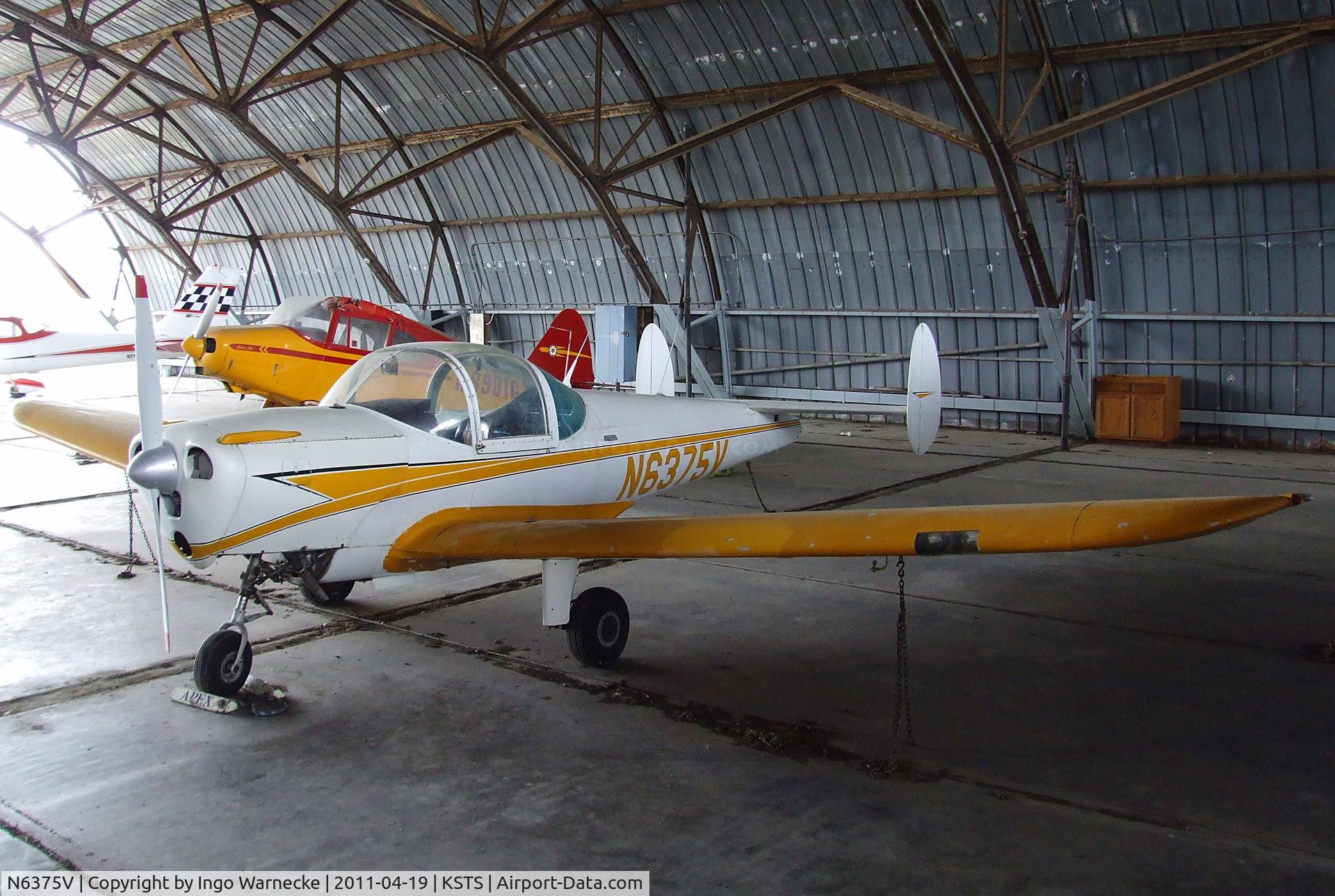 N6375V, 1965 Alon A2 Aircoupe C/N A-51, Alon A2 Aircoupe at Charles M. Schulz Sonoma County Airport, Santa Rosa CA