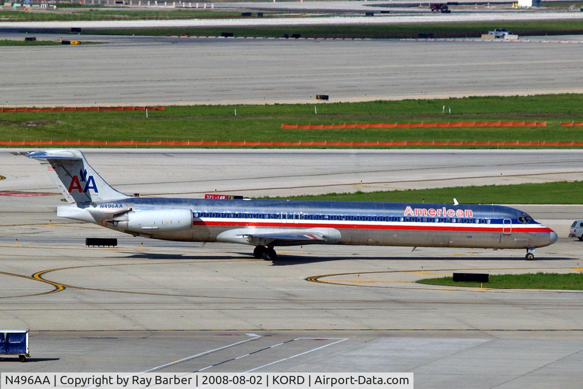 N496AA, 1989 McDonnell Douglas MD-82 (DC-9-82) C/N 49734, McDonnell Douglas DC-9-82 [49734] (American Airlines) Chicago-O Hare International~N 02/08/2008