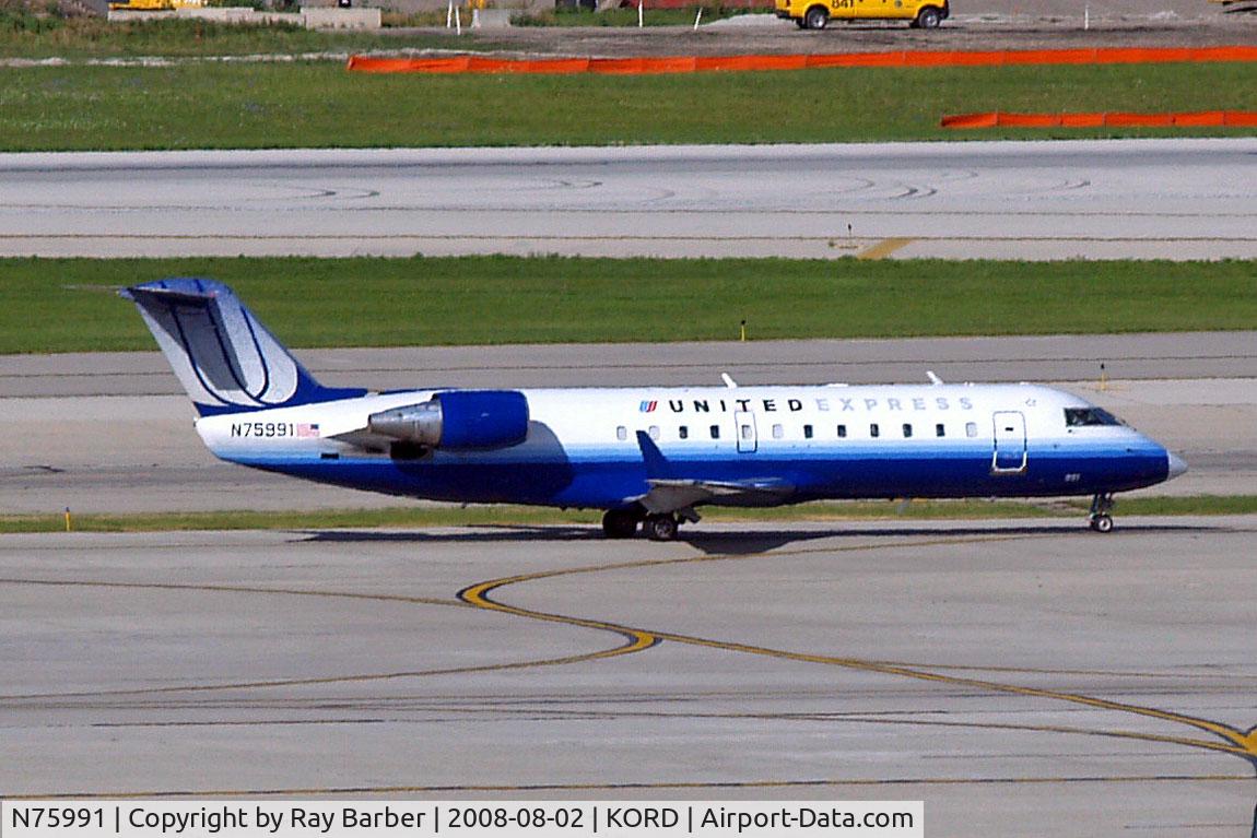 N75991, 2000 Bombardier CRJ-200ER (CL-600-2B19) C/N 7422, Canadair CRJ-200ER [7422] (United Express) Chicago-O Hare International~N 02/08/2008