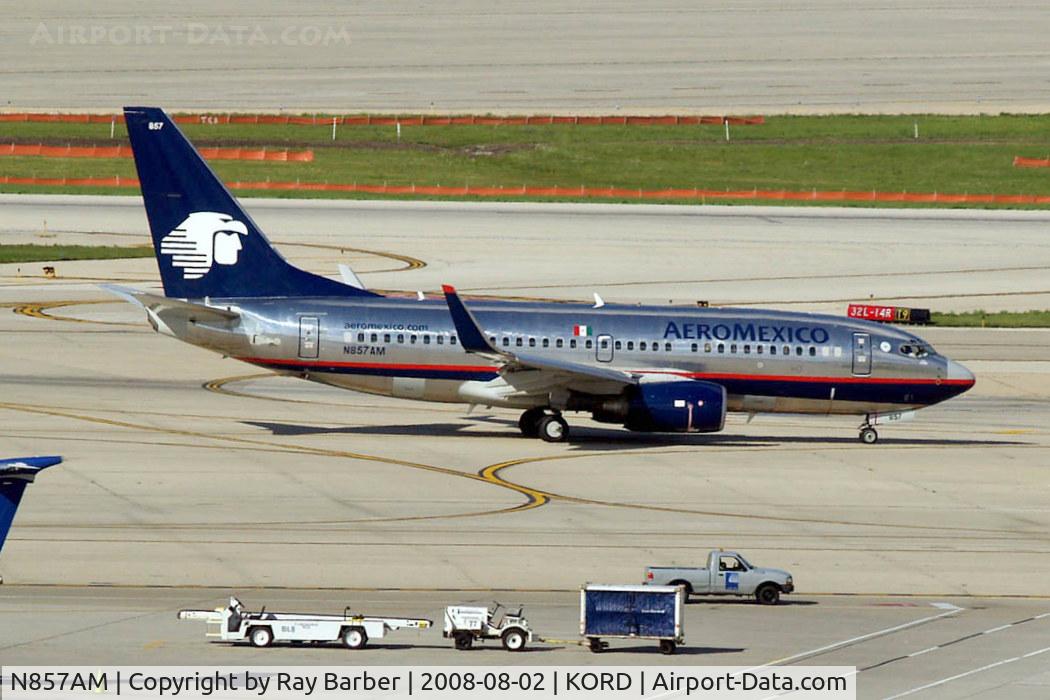 N857AM, 2004 Boeing 737-752 C/N 33793, Boeing 737-752 [33793] (Aeromexico) Chicago-O Hare International~N 02/08/2008
