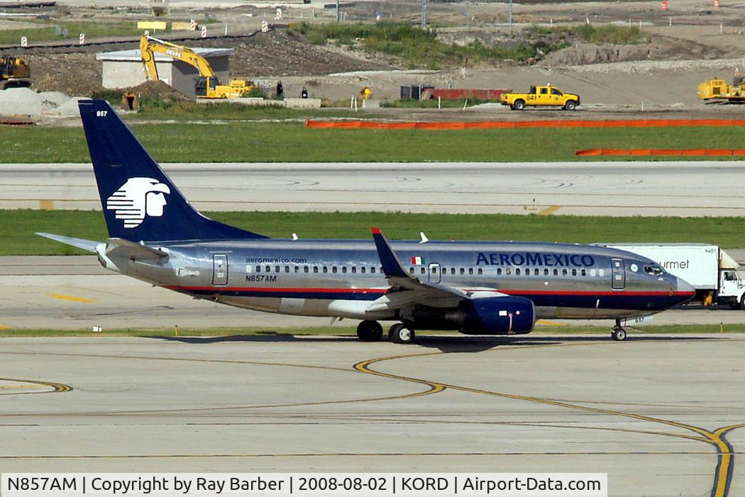 N857AM, 2004 Boeing 737-752 C/N 33793, Boeing 737-752 [33793] (Aeromexico) Chicago-O Hare International~N 02/08/2008