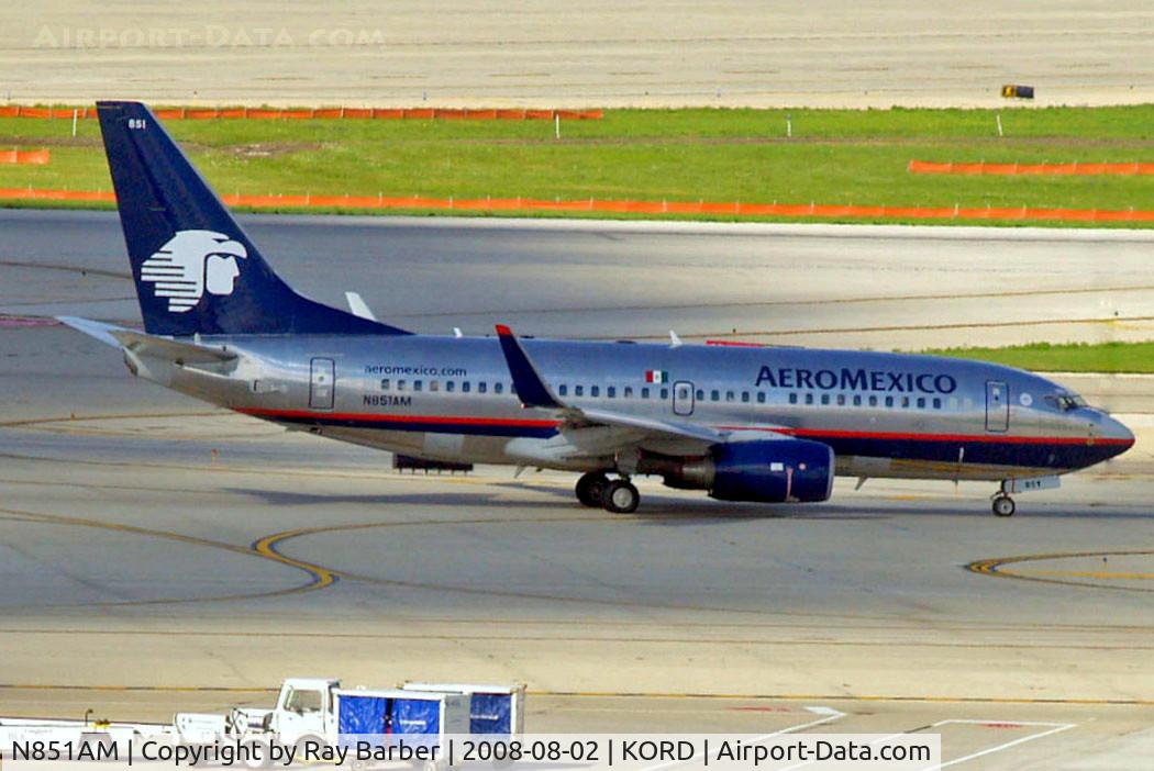 N851AM, 2003 Boeing 737-752 C/N 29363, Boeing 737-752 [29363] (Aeromexico) Chicago-O Hare International~N 02/08/2008