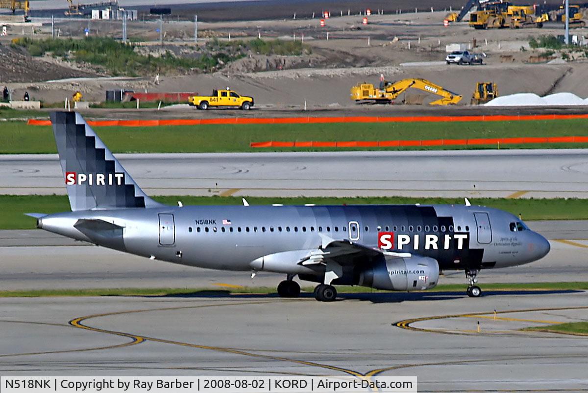 N518NK, 2006 Airbus A319-132 C/N 2718, Airbus A319-132 [2718] (Spirit Airlines) Chicago-O Hare International~N 02/08/2008