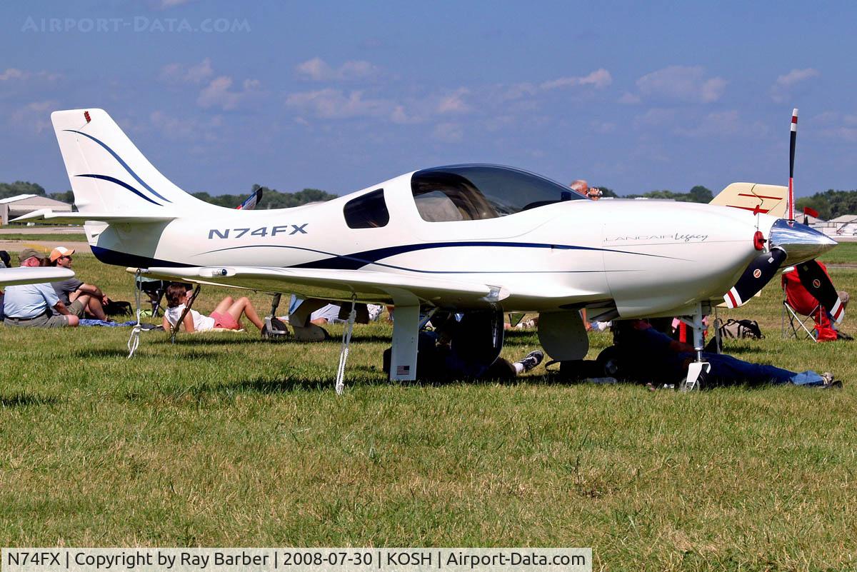 N74FX, 2007 Lancair Legacy C/N L2K-283, Neico Lancair Legacy 2000 [L2K-283] Oshkosh-Wittman Regional~N 30/07/2008