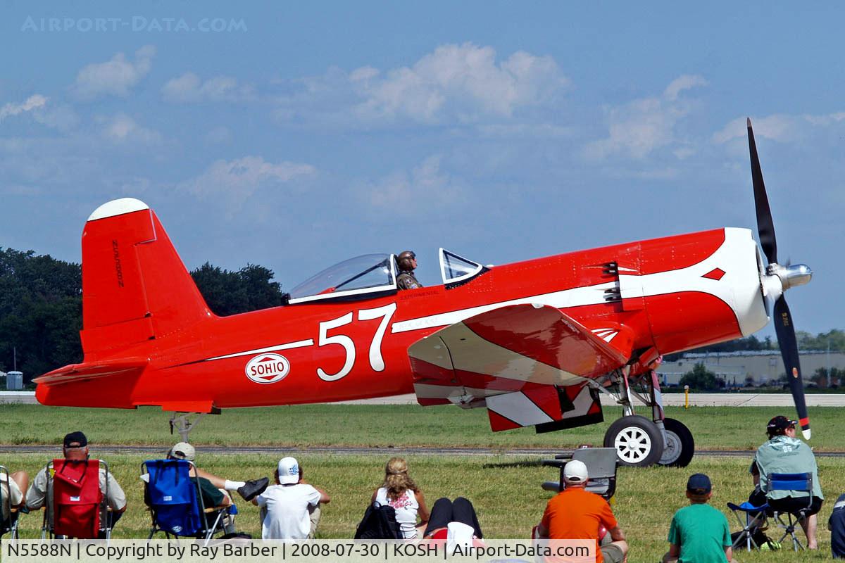 N5588N, 1945 Vought (Goodyear) F2G-1 Corsair C/N 6167, Vought F2G-1 Corsair [6166] Oshkosh-Wittman Regional~N 30/07/2008