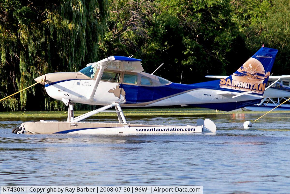 N7430N, 1977 Cessna U206G Stationair C/N U20603659, Cessna U.206G Stationair 6 [U206-03659] (Samaritan Aviation) Vette/blust Seaplane Base Oshkosh~N 30/07/2008