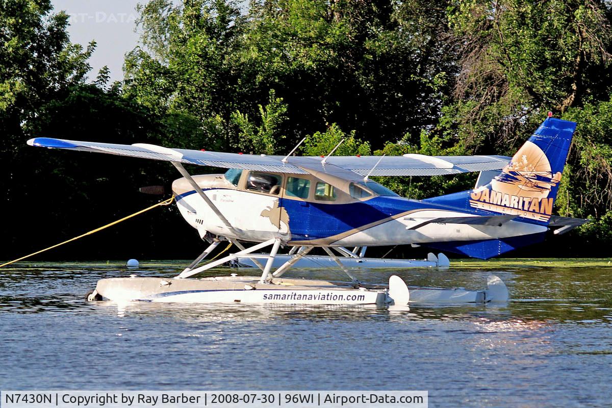 N7430N, 1977 Cessna U206G Stationair C/N U20603659, Cessna U.206G Stationair 6 [U206-03659] (Samaritan Aviation) Vette/blust Seaplane Base Oshkosh~N 30/07/2008
