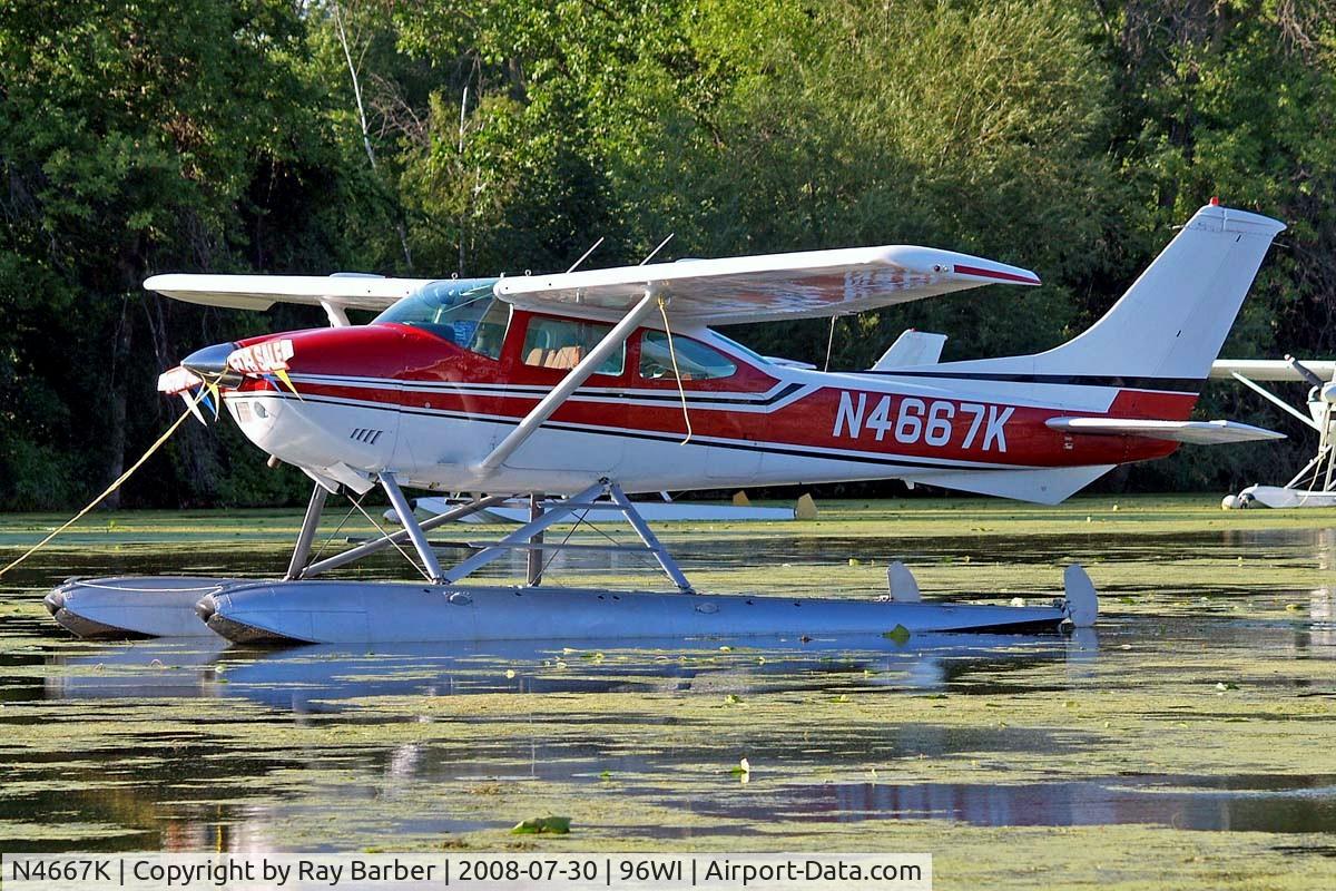 N4667K, 1975 Cessna 182P Skylane C/N 18263668, Cessna 182P Skylane [182-63668] Vette/blust Seaplane Base Oshkosh~N 30/07/2008