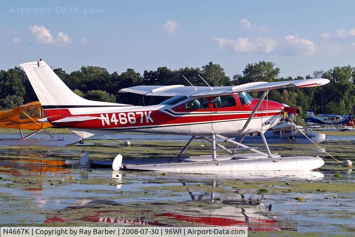 N4667K, 1975 Cessna 182P Skylane C/N 18263668, Cessna 182P Skylane [182-63668] Vette/blust Seaplane Base Oshkosh~N 30/07/2008