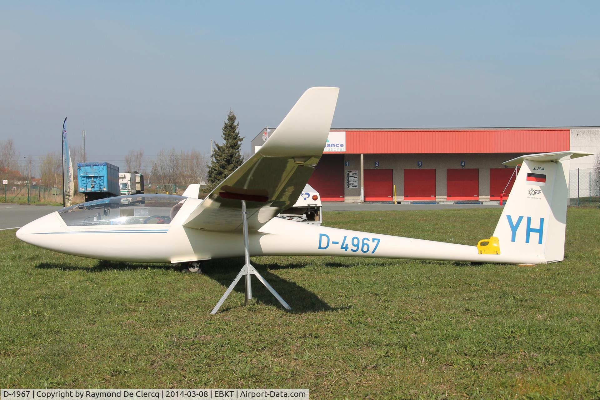 D-4967, Rolladen-Schneider LS-4 C/N 4491, Wevelgem.